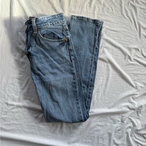 H&M Light Blue Straight Leg Jeans